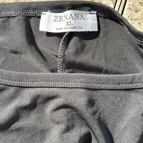 Zenana, Black 3/4 Sleeve Top - Picture 4 of 6